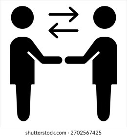 Vector de ilustración de icono de glifo de comunicación