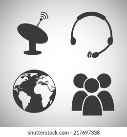 communication graphic design , vector illustration