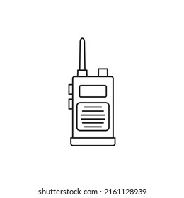 Communication handheld radio icon line style icon, style isolated on white background