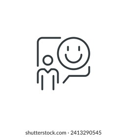 Communication Happy icon, vector illustration