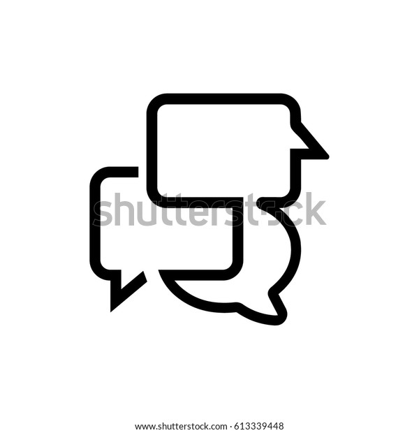Communication Icon Stock Vector Royalty Free 613339448