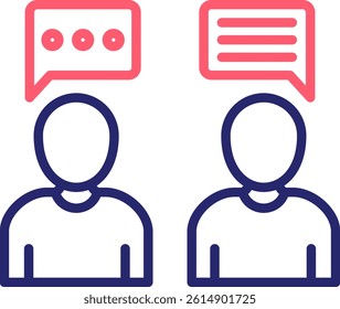 Communication Icon Color Vector Illustration