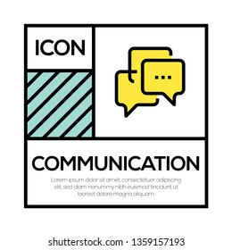 COMMUNICATION ICON CONCEPT