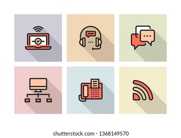 COMMUNICATION ICON CONCEPT