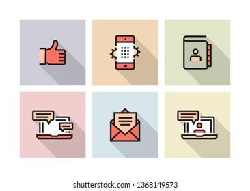 COMMUNICATION ICON CONCEPT