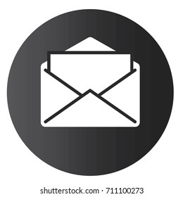 communication and icon conpept - letter icon vector illustration isolated on white background