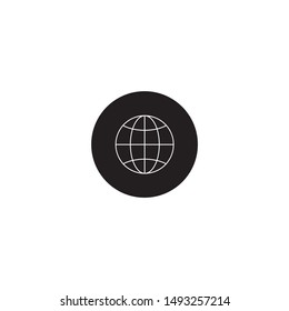 communication icon in dark ellipse