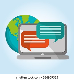 Communication icon design 