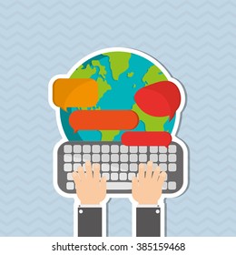 Communication icon design 