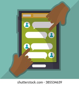 Communication icon design 