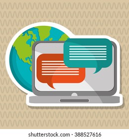 Communication icon design 