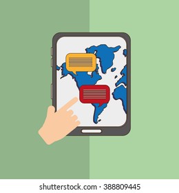 Communication icon design 