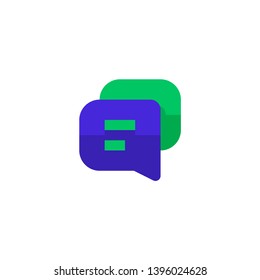 communication icon design. bubble text chat symbol. simple clean professional business management concept vector illustration design.