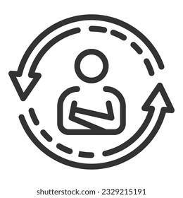 Icono de comunicación Diseño Conjunto sencillo para usar en el sitio web infografías de logotipos, mejor calidad símbolo de esquema de colección Ilustración vectorial
