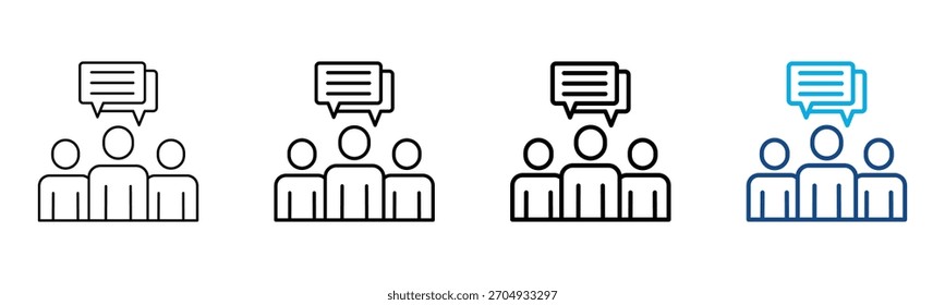 Communication Icon Different Style Outline Collection Set Vector Illustration
