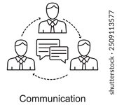 Communication icon, Effective Communication Tools for Seamless Interaction icon, Connecting People with Advanced Communication Technologies icon