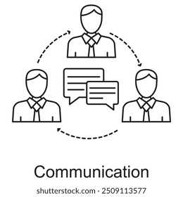 Ícone Comunicação, Ferramentas de Comunicação Eficazes para o ícone Interação Perfeita, ícone Conectando Pessoas com Tecnologias de Comunicação Avançadas