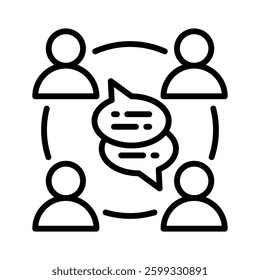 Communication Icon Element for Design