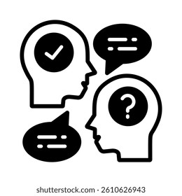 Communication Icon Element for Design