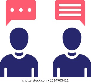 Communication Icon Fill Vector Illustration