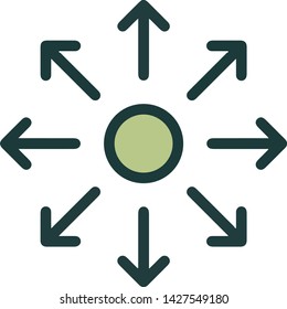 Communication icon flat style illustration isolated on white background