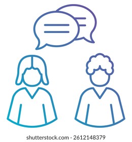 Communication icon Gradient Fill style.