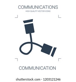communication icon. high quality filled communication icon on white background. from communications collection flat trendy vector communication symbol. use for web and mobile