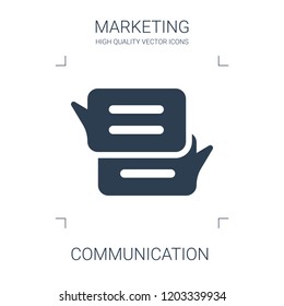 communication icon. high quality filled communication icon on white background. from marketing collection flat trendy vector communication symbol. use for web and mobile