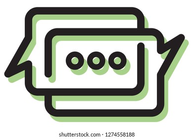 Communication Icon Illustration as EPS 10 File.