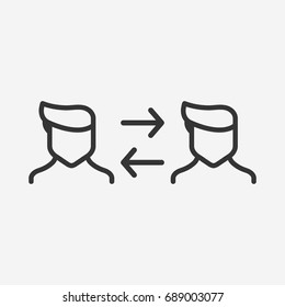Communication icon illustration isolated vector sign symbol