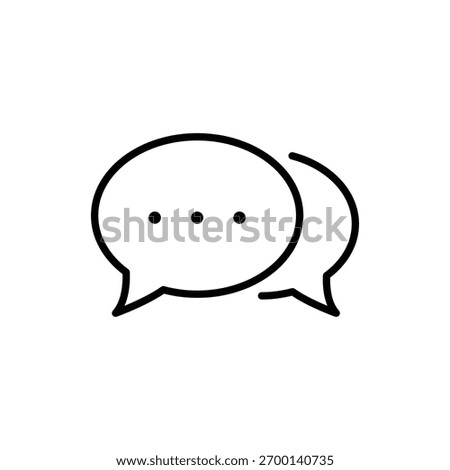 Communication icon illustration, message exchange concept, connection, conversation, teamwork, discussion, social media chat, business interaction vector design