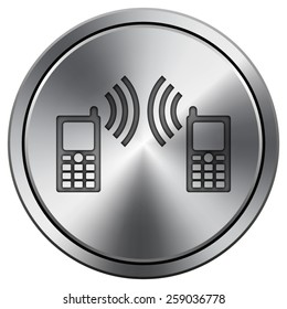 Communication icon. Internet button on white background. EPS10 Vector. 