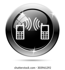Communication icon. Internet button on white background. EPS10 vector 
