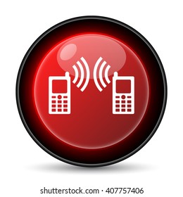 Communication icon. Internet button on white background. EPS10 vector
