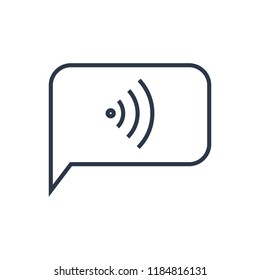 Communication icon. Isolated wifi and communication icon line style. Premium quality vector symbol drawing concept for your logo web mobile app UI design.