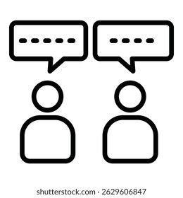 Estilo De Linha De Ícone De Comunicação Para Várias Finalidades De Design