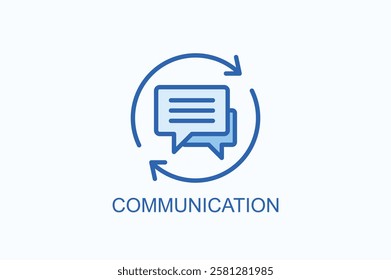 Communication Icon Or Logo Isolated Illustration