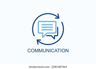 Communication Icon Or Logo Isolated Illustration