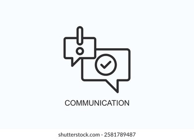 Communication Icon Or Logo Isolated Illustration
