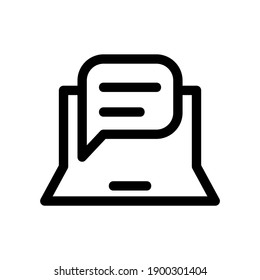 icono de comunicación o logotipo símbolo de signo aislado ilustración vectorial - iconos vectoriales de estilo negro de alta calidad
