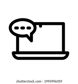 icono de comunicación o logotipo símbolo de signo aislado ilustración vectorial - iconos vectoriales de estilo negro de alta calidad
