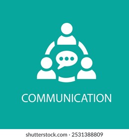 Communication icon or logo in modern line style. High quality black outline pictogram for web site design and mobile apps.