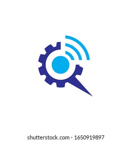 Communication icon logo vector template 