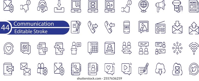 Communication icon. Message Sending, Verbal Exchange, Written Communication, Digital Messaging, Effective Dialogue, Clear Communication