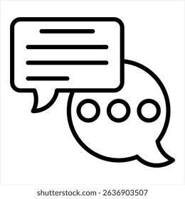 Communication Icon Message and Speech Bubble Dialogue
