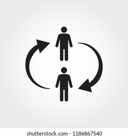 Communication icon. Monochrome element illustration. Communication icon design from soft skills collection. Web design, apps, software and print usage.