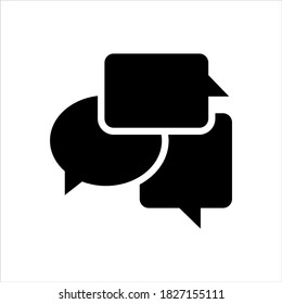 Communication icon on white background