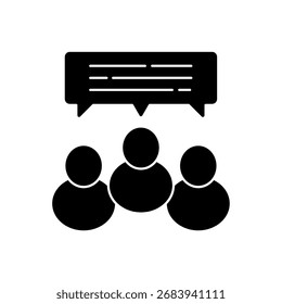 Icono de comunicación esbozo editable trazado de línea eps.