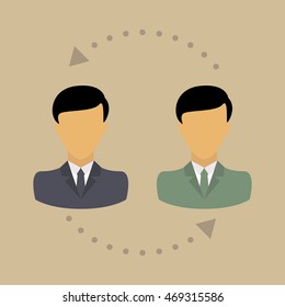 Communication icon. Partnership. Vector illustration