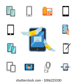 Communication icon set